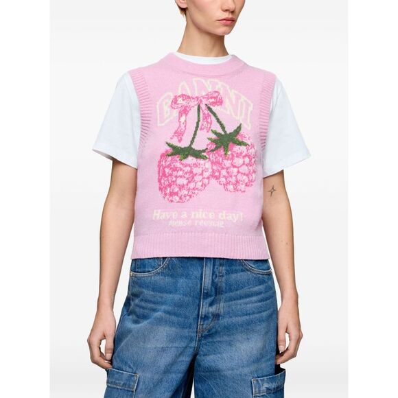 Ganni Women Wool Vest - Picture 4 of 4